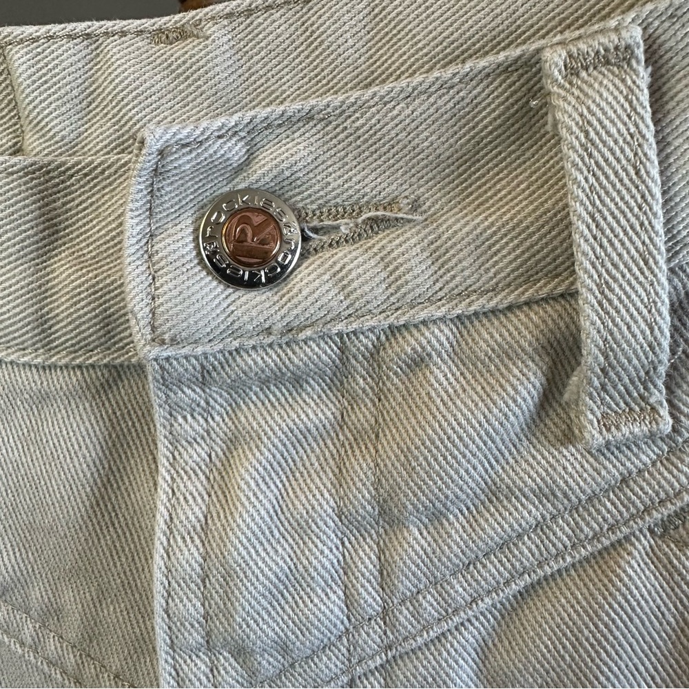 Vintage Rockies Rocky Mountain High Waist Tapered Tan Denim Jeans Long Tall - Picture 3 of 7